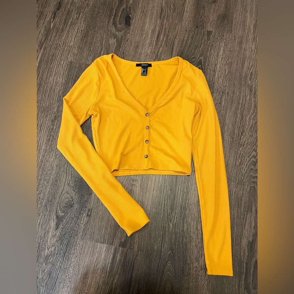 Mustard Crop Top